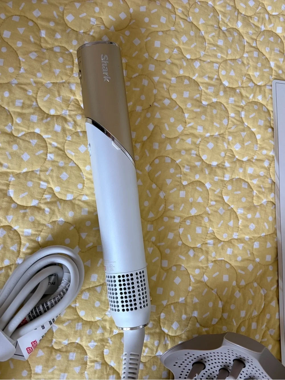Ceramic Hair Straightener & Styling Brush Set - Beige